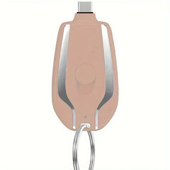 2025 New 1500mAh Mini Keychain Emergency Power Bank Portable Power Bank Keychain Emergency Charger for iPhone13 12 Xiaomi Huawei