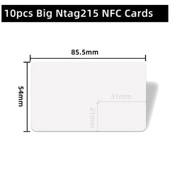 10/50pcs NFC Card Ntag215 Cards 215 504Bytes 13.56mHz for huawei share ios13 personal automation shortcuts