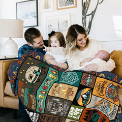 Camping Blanket for Camping Enthusiasts, Creative Gifts for Men or
