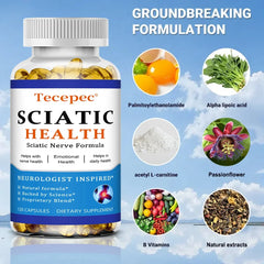 Relieve Sciatica Capsules - Relieve Pain, Improve Flexibility, Support Nerve and Joint Health, Relax Muscles