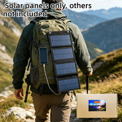 Backpack Carry Portable Foldable Waterproof Solar Charging Panel 25W 100W Dual USB Camping Emergency Charger For Cell Phone