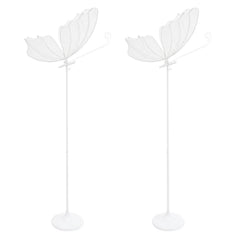 2PCS 48W Romantic Butterfly Floor Lamp,Wedding LED Light,Creative Butterflies Decoration Lights, Road Pilot Lamps for Home,Totel