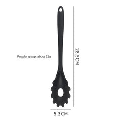 1/3-Piece Silicone Cooking Spoon Set - Heat-Resistant, Large Slotted & Solid Spoons for Non-Stick Cookware, Mixing & Filling