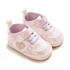 Fashionable Korean Version Men's And Women's Sports Shoes Indoor Soft Rubber Sole Anti Slip Front Shoes 0-18M Baby Shoes