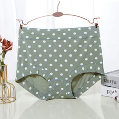 Modal Large size Panties for fat Lady Fashion Polka dot briefs High waist wide leg boyshorts cotton crotch underpants