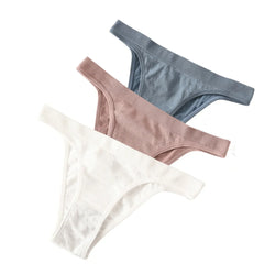 3Pcs/Set Women High Cut Brazilian Panties High Rise Seamless Underwear Soft Stretch Sports Soft Briefs Ladies Sexy Lingerie M-L