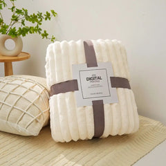 New Double Sided Warm Blanket Warm Skin-Friendly Throw Blanket Breathable Ultra Soft Bunny Blanket