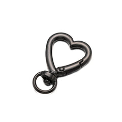 5Pcs Heart Shape Rotation Alloy Lobster Spring Clasps Openable Key Ring  Hook Carabiner Connector Dog Chain Buckles DIY Jewelry