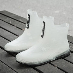 Fashion Outdoor Rain Boots Unisex Slip On Waterproof Rain Shoes New Working Shoes Fishing Boots Women Rain Boots Rubber Shoes