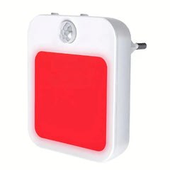 1pc Smart Night Light With Motion Sensor, Modern Red Lighting, Suitable For Bedroom, Bathroom, Kitchen And Living Room