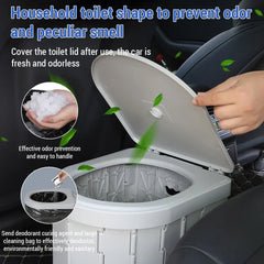 Outdoor Toilet for Camping Convenient Car-mounted Folding Toilet for Travel Adult Children and Elderly Potty Odor-proof Non-slip