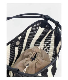 HIGHREAL Forest Lazy Style Crossbody Bag Bohemian Handmade Grass Woven Bag Leisure Vacation Beach Women's Woven Dumpling Bun