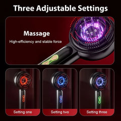 Electric Head Massage Comb Hair Medicine Oil Applicator Scalp Massage Brush Infrared Red Light Hair Growth Comb Hair Care