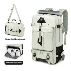55L Large Capacity Travel Bag For Men 15.6 Inch Laptop Suitcase Backpack Multi-function Waterproof Backpack Outdoor Camping Bags