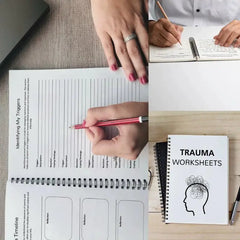 Trauma Recovery Workbook Inner Strength Healing Worksheets Mental Health Self-Care Emotional Therapy Practice Book