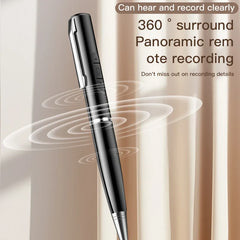 128GB AI Digital Voice Recorder Pen Intelligent Noise Reduction Audio Recorder with Playback Rechargeable Writing Pen Recorder