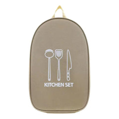Camping Kitchen Utensil Organizer Bag, Waterproof Travel Storage Pouch