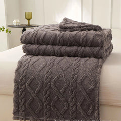 New Winter Coral Fleece Blankets Home Cozy Office Sofa Blanket Warm Nap Throw Blanket Travel Textile Fleece Thick Warm Blankets