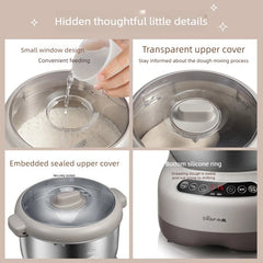 Automatic Dough Kneader Machine, Large Capacity Home Flour Mixer with Fermentation, Heavy Duty Stable Non-Shake Body