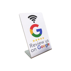 Tap The NFC Stand, Google NFC Review Card, Restaurant Bend Card, NFC Positive Review Card, Stand Desktop Review Card