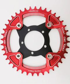 ALLTOO Bike Part Bicycle Crankset Bafang 104BCD Motor Aluminum Alloy Chainring Mid Drive Adapter For Electric E-bike 32T-52T