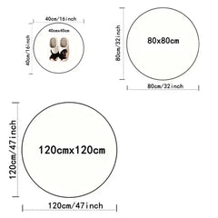Bohemia Luxury Pattern Persian Round Carpet Washable Decoration Home