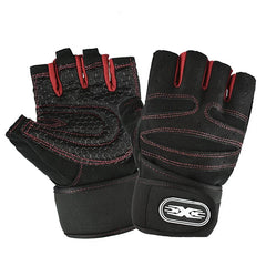 Workout Gloves for Men Women Half Finger Glove with Wrist Wrap for Sport Weight Lifting Training Bicycle Motorcyclist Gym Glove