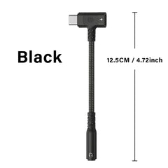 USB C to 3.5mm Audio Adapter with DAC for Gaming Headset Samsung S26 S25 iPhone 17 AUX Cable Converter Plug Kit