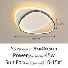QIYIMEI Modern LED Chandelier Indoor Lights For Bedroom Study Living Room Lighting Lamps Luminaria Lustres HOME Decoration