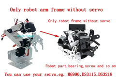 Robotic Arm Kit 6 Dof Programming Robotic Arm DIY kit for Arduino Raspberry Pi Robot For UNO/ESP32 Open Source Code and Tutorial