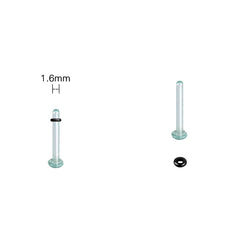 2pcs Glass Ear Gauges Stretching Kit Short Taper Expander 1.6-16mm