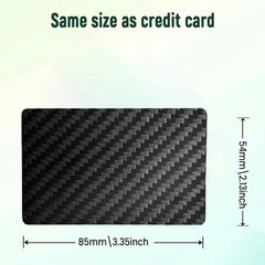 1Piece Digital Business Card Social Share NFC Carbon Fiber Smart NFC Card Business Card Fast Reading Ntag 215 Blank NFC Card