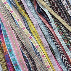 5 Yards 1~3CM Geometric Flower Designs Are Selling Well Embroidered Jacquard Ribbon Decorative Clothing Dog Chain Curtains