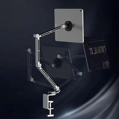 Magnetic Tablet Stand Holder Tablet Desk Mount Adjustable Foldable Tablet Arm Mount with 360° Rotate Base for iPad and IPhones