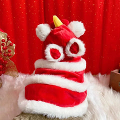 Cute Cat Dog Clothes New Year Costumes Pet Spring Festival Cape Dress Up Clothes Small Dog Cat Cloak Yorkshire Pet Clothes