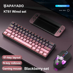 APAYADO™ 60% Mini Mechanical RGB Keyboard & Mouse Kit – Red Switches, 7200 DPI, Phantom RGB | FlipStylez LLC®