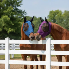 1pc Stretch Horse Fly Mask Mesh Bug Eye Cover Anti Insect Equine Face Shield for Summer Pasture Use