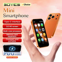 SOYES XS18Pro Mini Smartphone 3.0" Display 2GB RAM 16GB ROM Dual SIM Standby Dual Camera Android 9.0 Apps WiFi i17 Mini Phone
