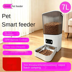 Cross Border Remote Control Cat Automatic Feeder With Camera Visual Interactive Home Pet Intelligent Feeder New Hot DropShipping