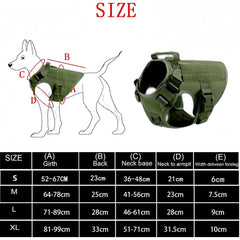 Tactical Military Vest Pet German Shepherd Golden Retriever Tactical Training Dog Harness and Leash Set For All Breeds Dogs