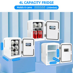 Yanace 15L Portable Car Refrigerator Dual Zone Mini Fridge Freezer for Camping Travel Electric Cooler Box  Outdoor Use