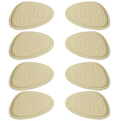 8 pcs Soft Forefoot Pads For High-heeled Shoes, Non-slip Half Insoles, Comfortable Forefoot Cushions For Foot Care