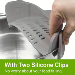 1pc, Strainer, Pot Strainer, Adjustable Clip on Strainer for Pots Pans
