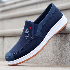 2025 Summer Men's Canvas Shoes Breathable Lightweight Casual Shoes Versatile Trendy Anti slip Mesh Sports Shoes