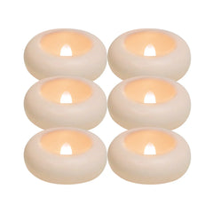 12/24 Pack Waterproof Flameless Floating Tealights Candle Electric Flickering LED Candles For Wedding Party Pool&SPA Home Decor