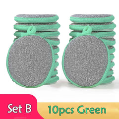 5/10/20pcs Double Side Dishwashing Sponge Dish Washing Brush Pan Pot