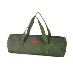 Outdoor Cylindrical Camping Storage Bag Portable Handbag for Tent Stakes Wind Ropes Durable Cylinder Pouch for Camping Accessori