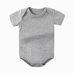 0-2Y Baby Bodysuit 80cm Girl 100% Cotton Summer Boutique Baby Clothes Boy Newborn Grey Green Purple Orange Plain White Rompers