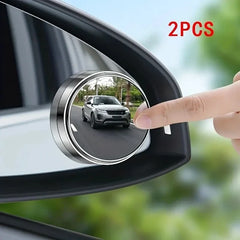 A Pair of 360-Degree Adjustable Wide-Angle Blind Spot Mirrors