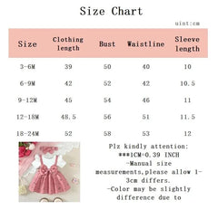 2PCS Infant Baby Girl Pink Cherry Print Ruffle Short Sleeve  Dress + Headbandr for 0-2Y Toddler Sweet Summer Princess Dress